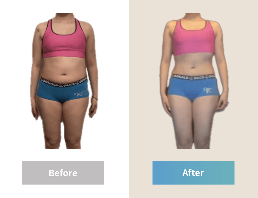 5kg痩せた女性の体型変化