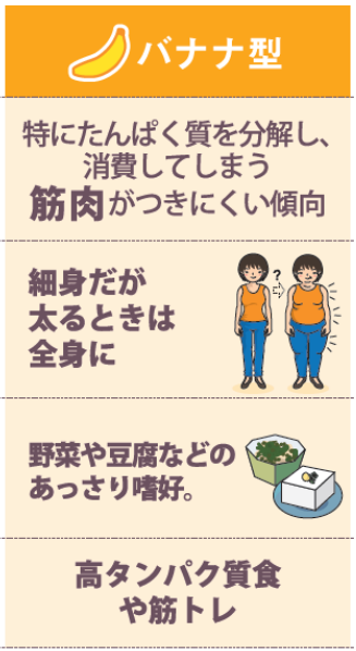 バナナ型の特徴