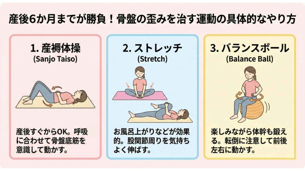 産後6か月までに初めてほしい運動