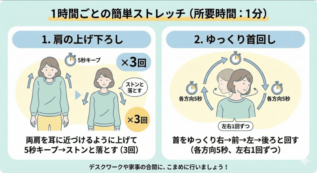 顔痩せにもつながるストレッチのやり方